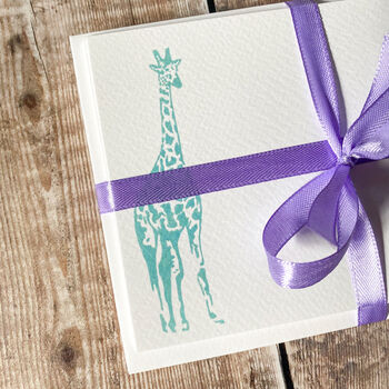 Personalised Giraffe Notecards, 4 of 5