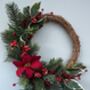 Christmas Poinsettia Wreath, thumbnail 2 of 3