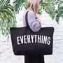 'Everything' Black Really Big Bag, thumbnail 1 of 8