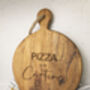 Personalised Acacia Wood Pizza Board For Families, thumbnail 2 of 3