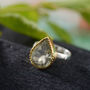 Lola Green Amethyst Teardrop Ring, thumbnail 1 of 3