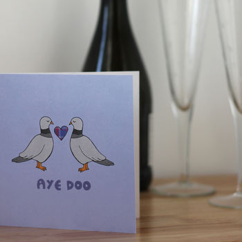 Funny Scottish Wedding Card Aye Doo, 4 of 4