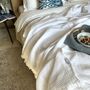 Izmir Flannel Luxury Blanket Mediterranean White, thumbnail 8 of 12