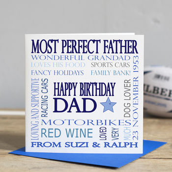 dad birthday or fathers day card by lisa marie designs