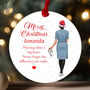 Personalised Nurse Christmas Bauble Ornament, thumbnail 1 of 5