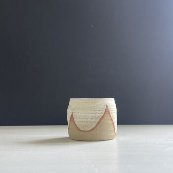 Espresso Cups In Natural Toasty Glaze Patterns, 3 of 12