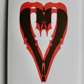 Love Heart Greeting Card, 3 of 4