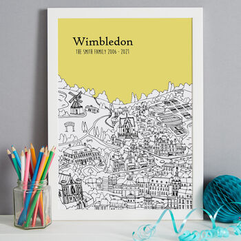 Personalised Wimbledon Print, 5 of 9