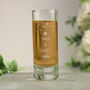 Personalised Botanical Wedding Shot Glass – Custom Any Text Design, thumbnail 3 of 3