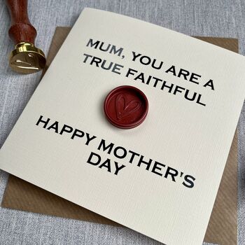 Personalised Traitors Inspired Faithful Mother's Day Card, 2 of 3