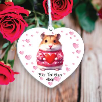 Personalised Hamster Love Decoration, 2 of 2