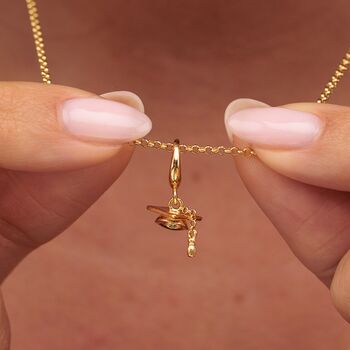 Graduation Hat Charm Necklace, Sterling Silver Or 18ct Gold Plated, 3 of 11