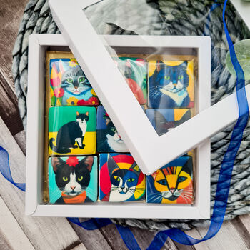 Cats In Art Biscuits Gift Box, Nine Pieces, 4 of 7