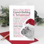 Christmas Card For French Bulldog Lovers, thumbnail 1 of 4