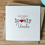 Personalised Birthday Card For Special Uncle, Handmade Card, thumbnail 1 of 4