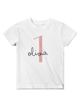 Personalised Baby 1st Birthday T Shirt, 8 of 9