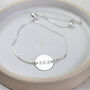 Sterling Silver Engraved Monogram Bracelet, thumbnail 2 of 3