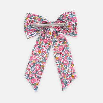 Liberty Print Large Bow Hair Clip, 4 of 11