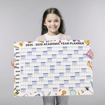 A1 Academic Wall Calendar 2025 2026, 9 of 12