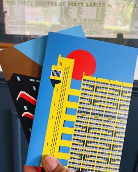 Trellick Tower London Mini Greeting Cards. A6 Size, 3 of 4