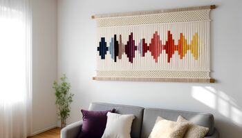 Medium Macrame Wall Hanging 'Suono', 8 of 8