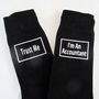 'Trust Me I'm An Accountant' Socks, thumbnail 4 of 5