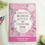 Personalised Pink A4 Wedding Activity And Colouring Book For Kids, thumbnail 2 of 7