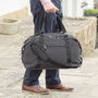 Personalised Black Canvas Overnight Bag, thumbnail 2 of 6