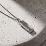 Men’s Personalised Large Silver Tag Necklace, thumbnail 5 of 9