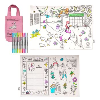 Jemima Puddle Duck Placemat + 10 Pens Kit, 4 of 7