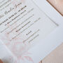 Pink Floral Christening Invitations, thumbnail 5 of 7