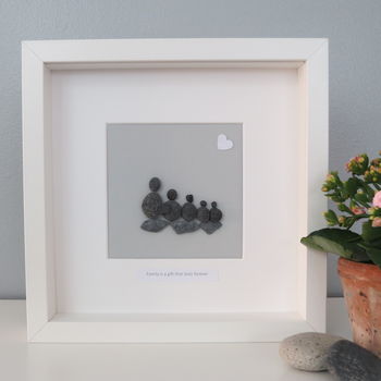 Personalised Family Pebble People Picture Artwork, 2 of 8
