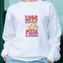 Love Disappoints Pizza Is Eternal Valentine Sweatshirt, thumbnail 5 of 5