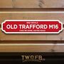 Manchester Utd Personalised Bar And Man Cave Metal Sign, thumbnail 1 of 2