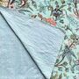 Mint Exotic Flowers Kantha Throw, thumbnail 3 of 3