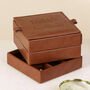 Personalised Luxury Stacked Cufflinks Box, thumbnail 3 of 8