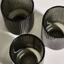 Palermo Set Of Four Grey Ribbed Highball Tumblers, thumbnail 5 of 6