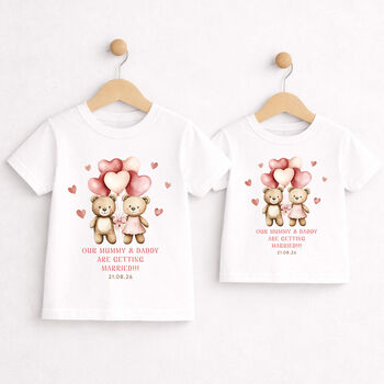 Personalised Wedding Announcement Kids T Shirt, 5 of 9