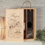 Whiskey Label Birthday Bottle Box With Glass And Stones, thumbnail 2 of 4