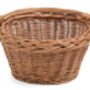 Small Wicker Bicycle Shopping Basket Griten, thumbnail 1 of 3
