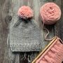 Classic Merino Wool Beanie Hat Diy Knitting Kit, thumbnail 1 of 6