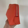 Saffiano Leather Embellished Cosmetic Bag, thumbnail 3 of 7
