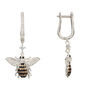 Honey Bee Drop Plated Silver Earring, thumbnail 8 of 9