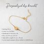 Personalised Birthflower Or Initial Disc Bracelet, thumbnail 2 of 10