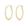 Classic Maxi Hoop Earrings, Silver Or Gold Plated, thumbnail 2 of 5