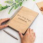 Personalised Wooden Recipe Book, thumbnail 5 of 6