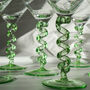 Twisted Spiral Stem Cocktail Glasses, thumbnail 6 of 6