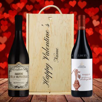 Personalised Amarone And Barolo Red Wine Gift Set, 2 of 9