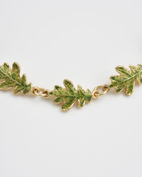 Oak Leaf Gold Bracelet, 5 of 8