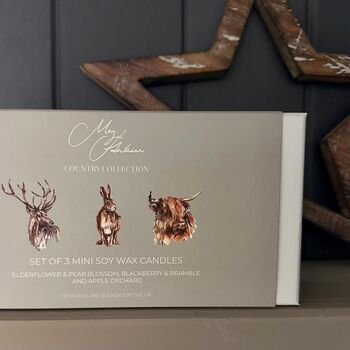 Meg Hawkins 'Favourites' Set Of Three Mini Candles, 3 of 3